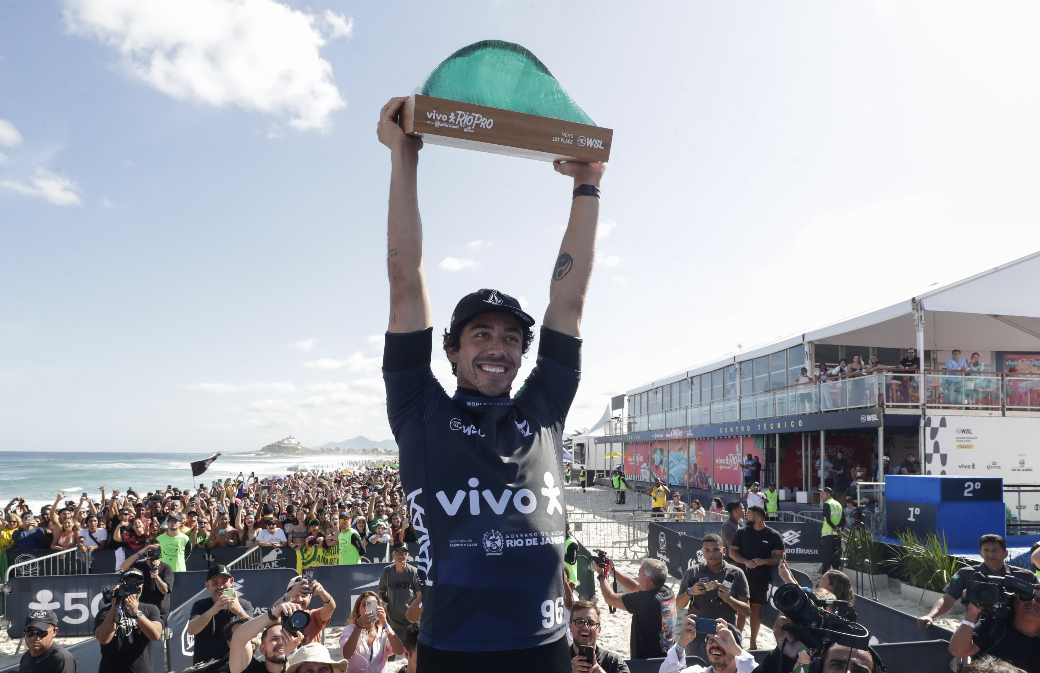 WSL encerra etapa do Vivo Rio Pro com vitória do brasileiro Yago Dora