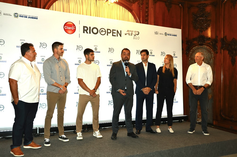 Governador Cláudio Castro anuncia abertura da chave principal do Rio Open 2024 e dá início às comemorações pelos 10 anos do torneio no estado