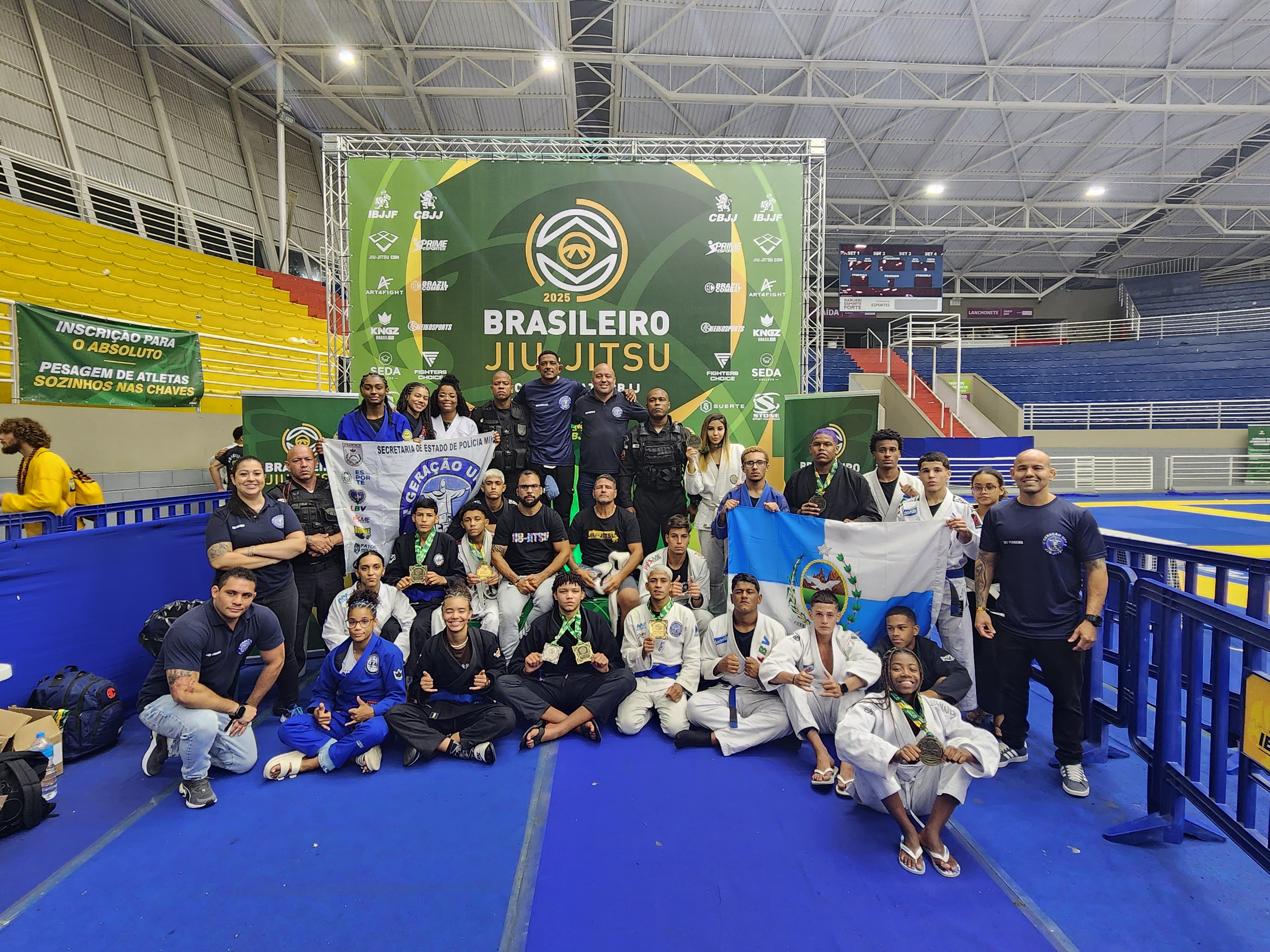 Atletas da Geração UPP apoiados pelo governo do estado conquistam medalhas no Campeonato Brasileiro de Jiu-Jitsu