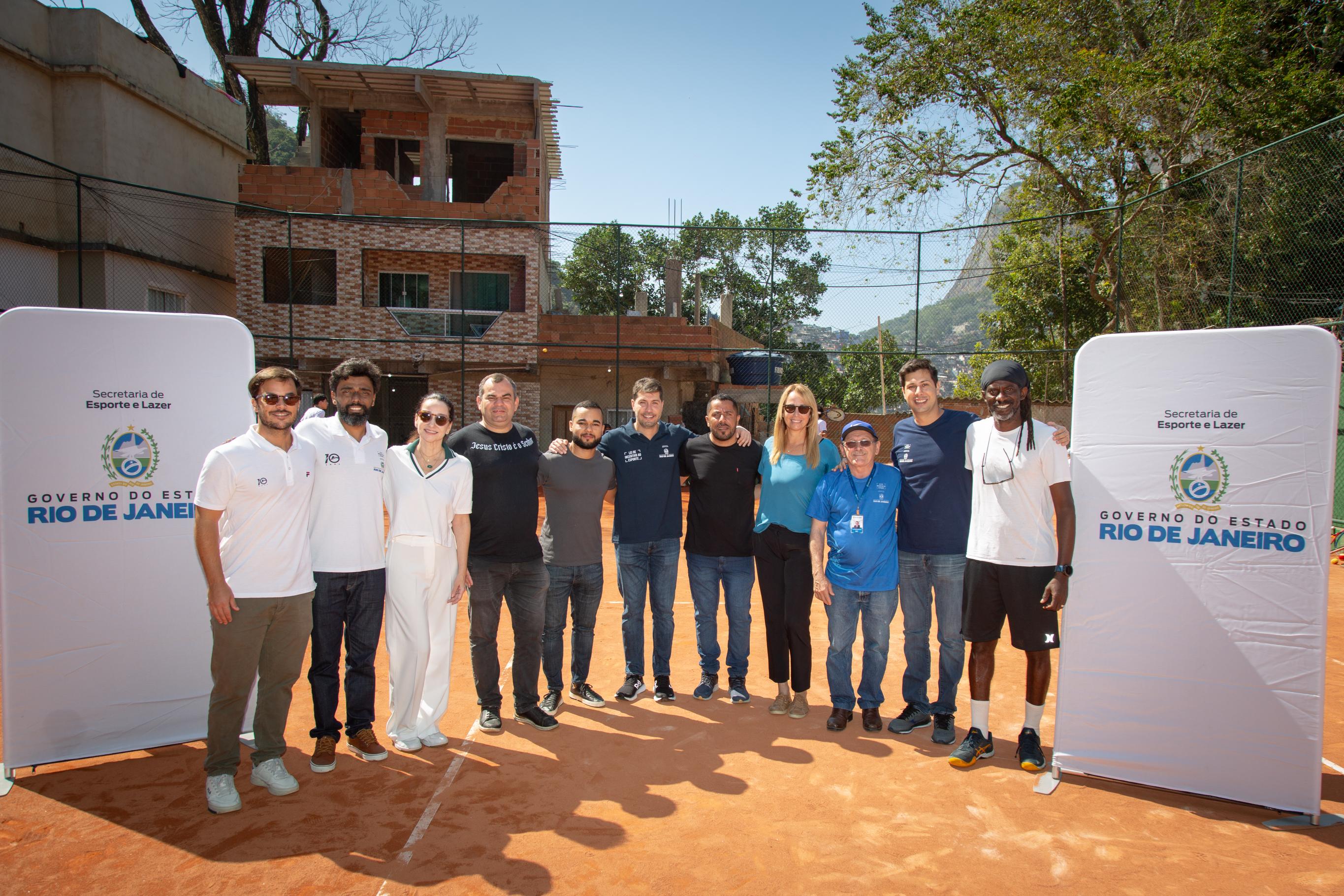 Reforma da quadra de tênis da Rocinha com recursos da contrapartida social da lei de Incentivo reforça compromisso com a comunidade
