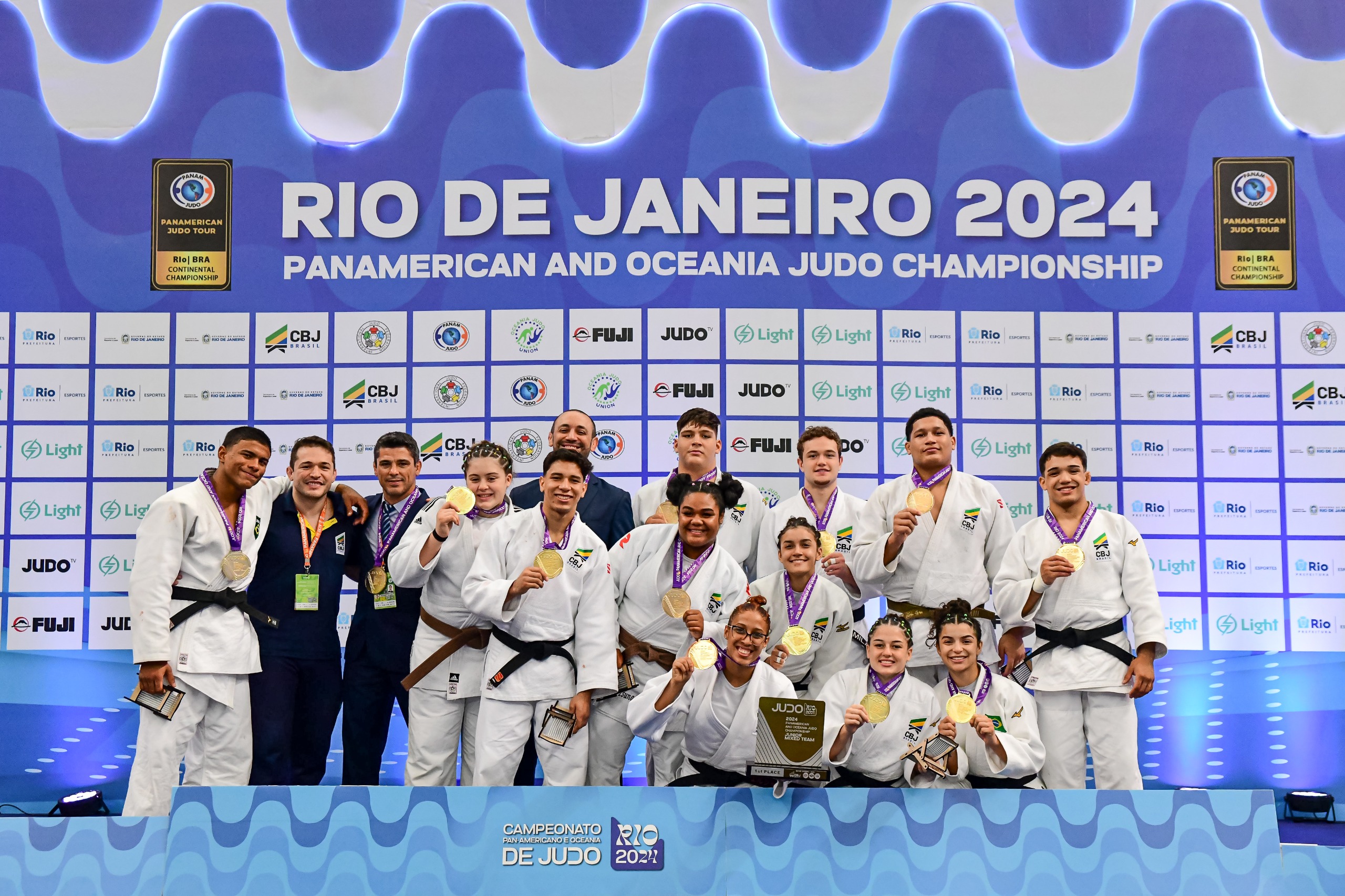 Em evento apoiado pelo Governo do Rio, Brasil é ouro na disputa por equipes mistas do Campeonato Pan-Americano e Oceania de Judô Rio 2024