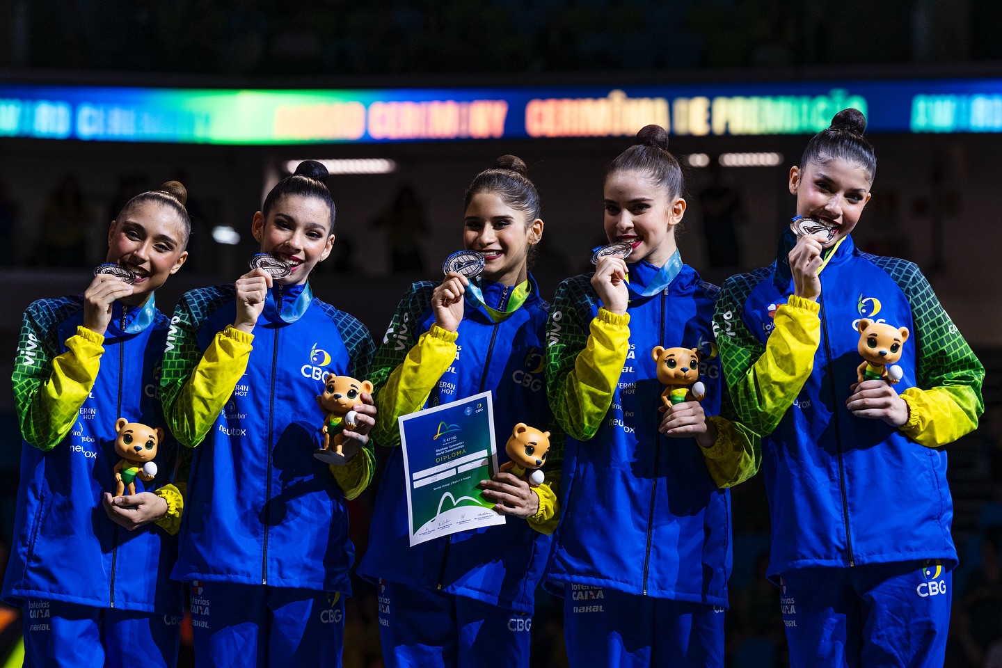 Brasil faz história e encerra primeiro Mundial de Ginástica Rítmica da América Latina com 2 medalhas de prata