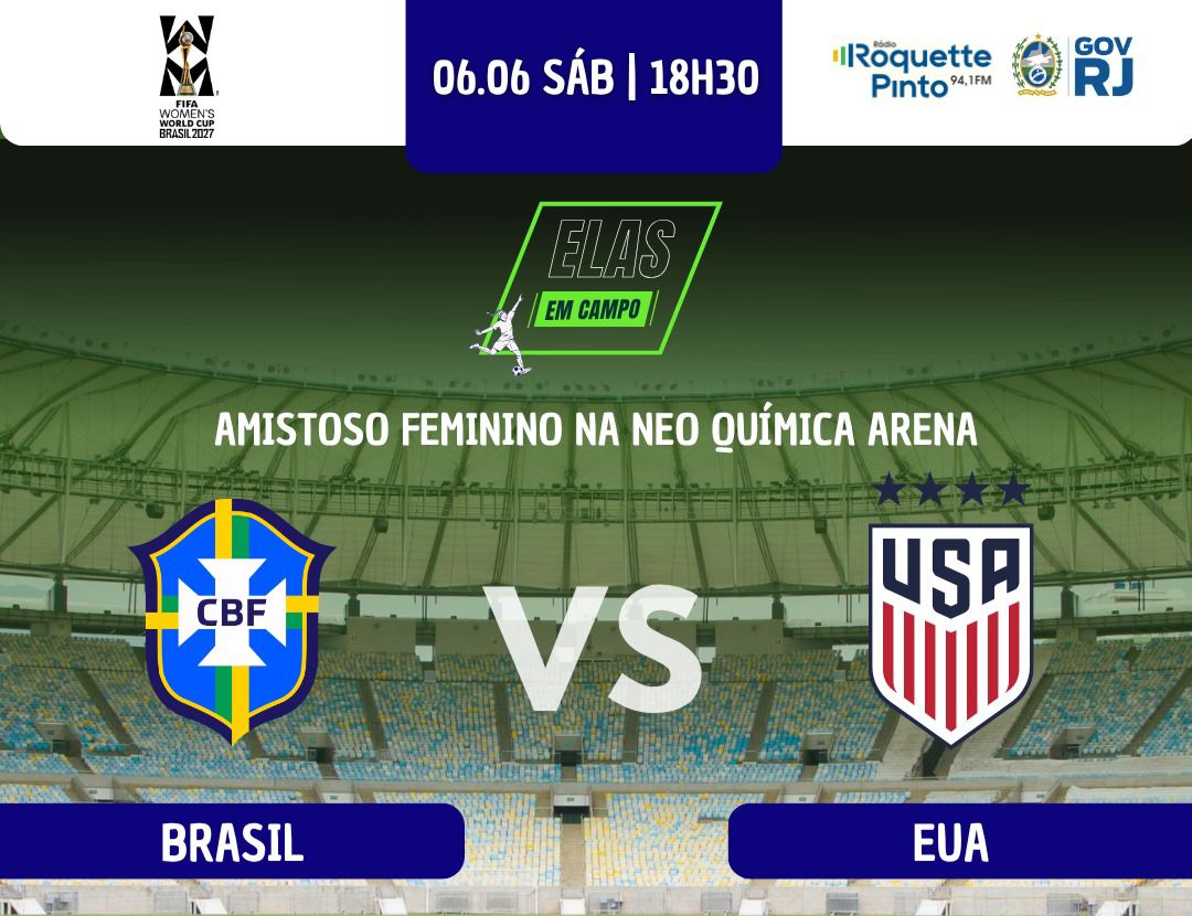 Roquette Pinto escolhe a Seleção Feminina e realiza transmissão histórica com equipe formada apenas por mulheres