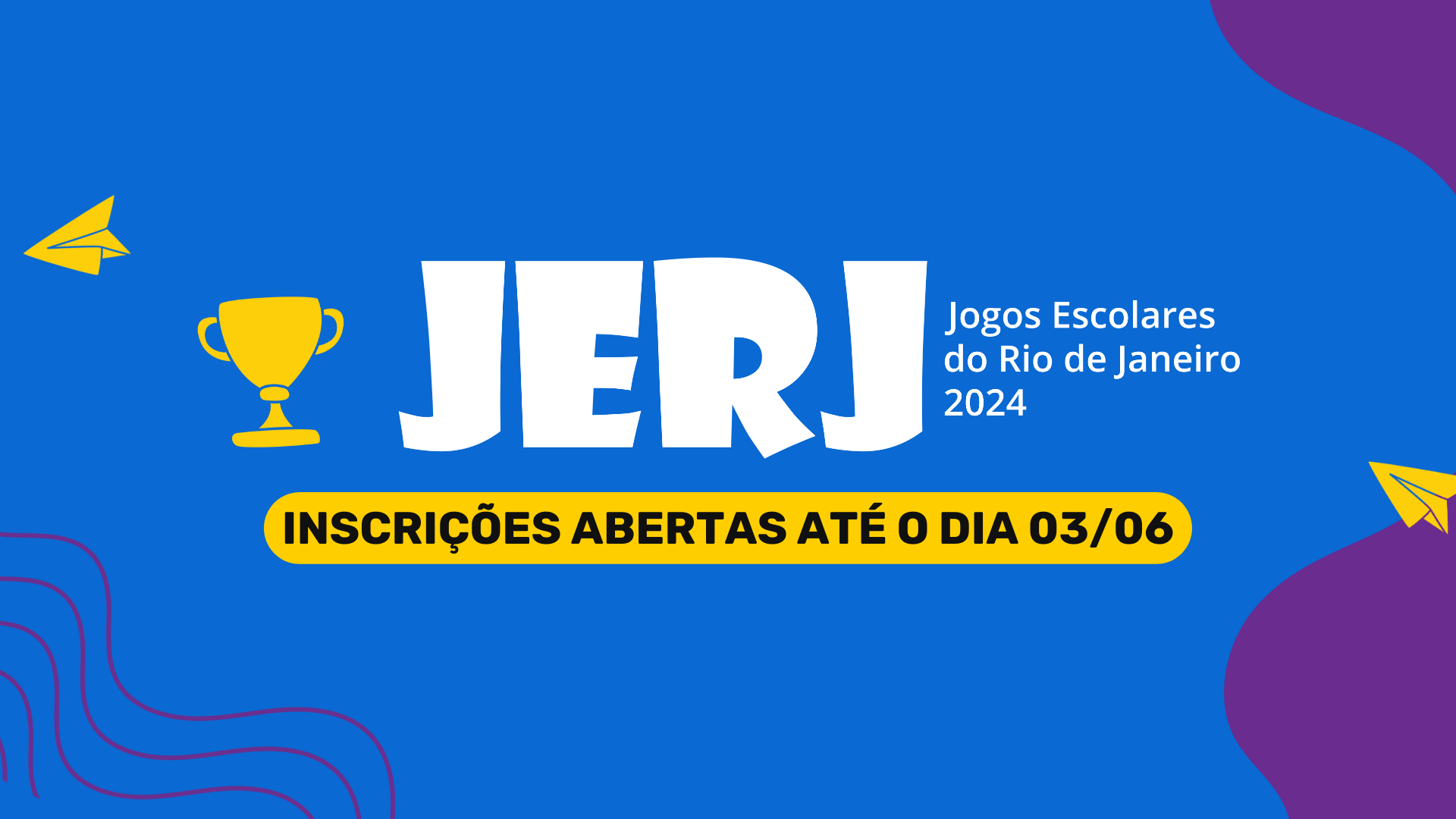 Estão abertas as inscrições para os Jogos Escolares do Rio de Janeiro