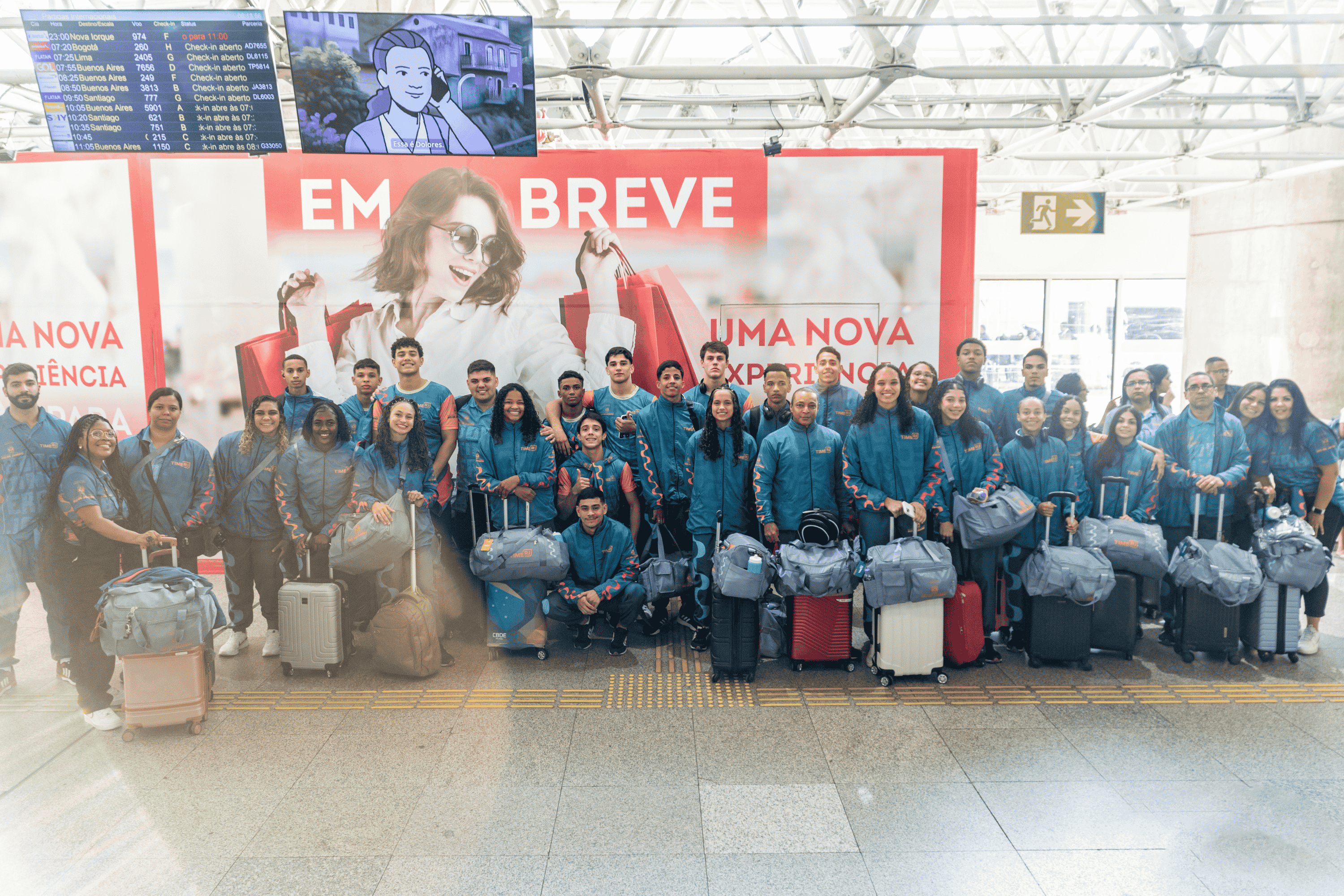 Governo do Rio embarca primeiro bloco de atletas rumo aos Jogos da Juventude, na Paraíba