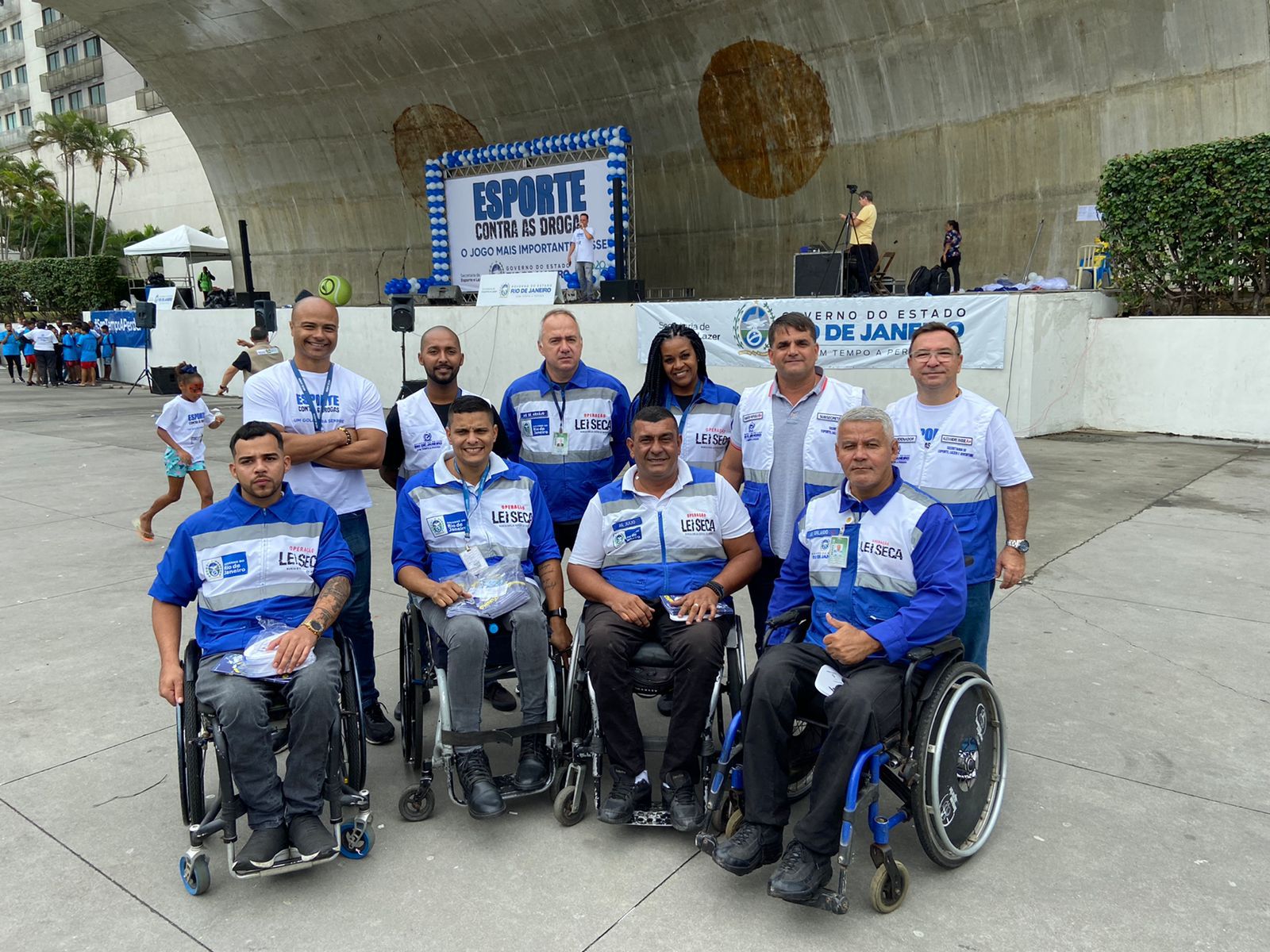 Fabricio Repsold comparece ao evento no Parque Madureira de combate às drogas