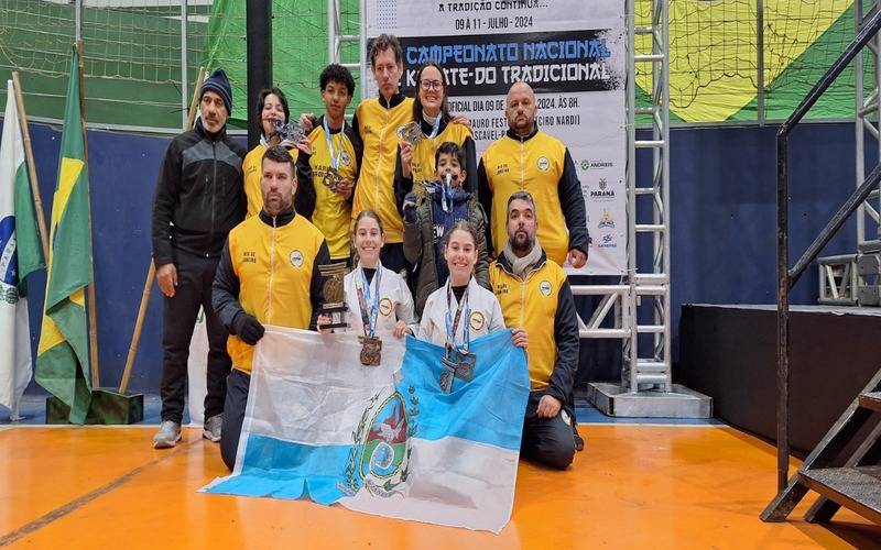 Karatecas petropolitanos fazem história no Brasileiro de Karatê-Do em Cascavel, Paraná