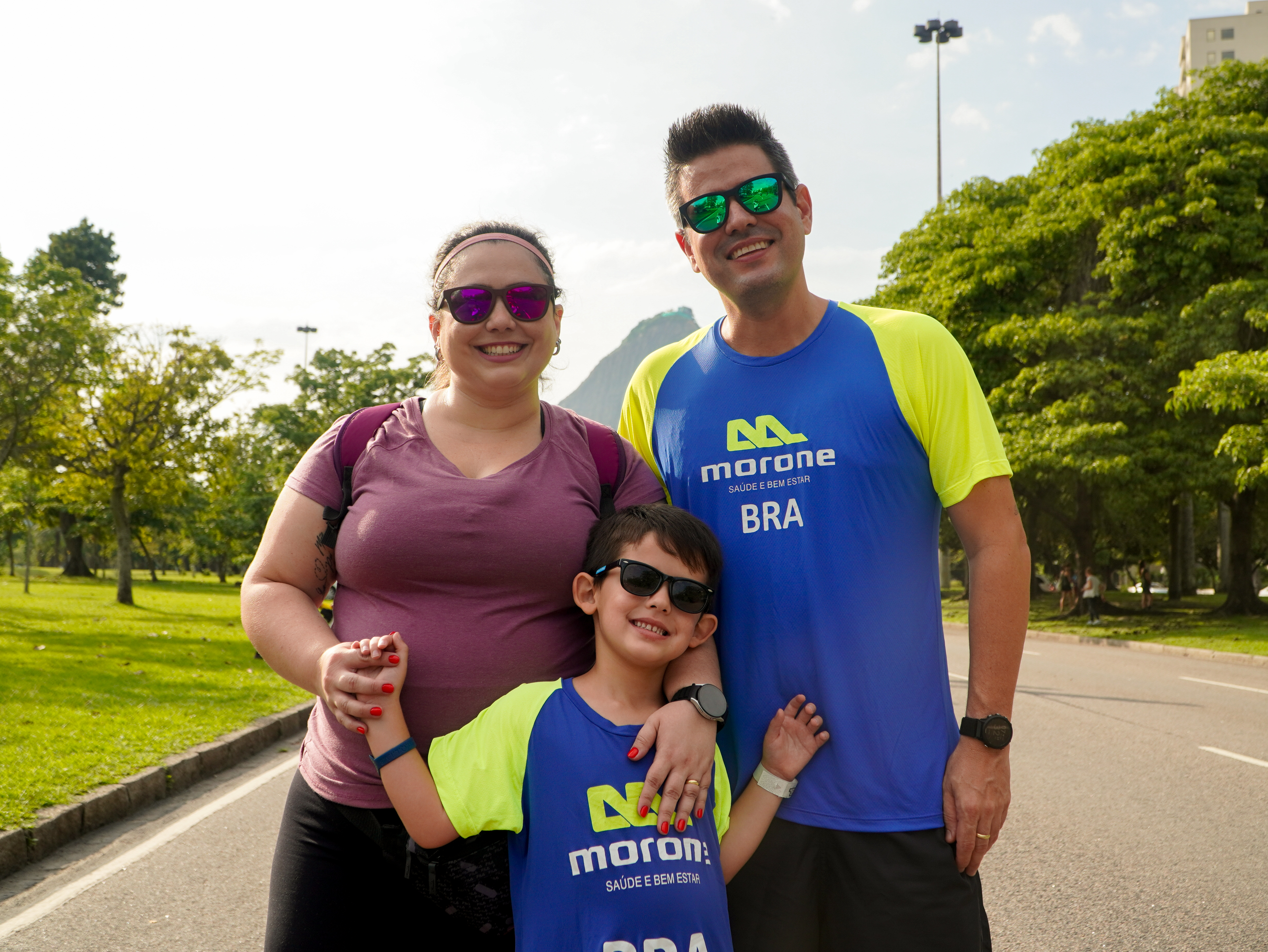 Diego Soares e seu filho Pedro na Maratoninha do Rio