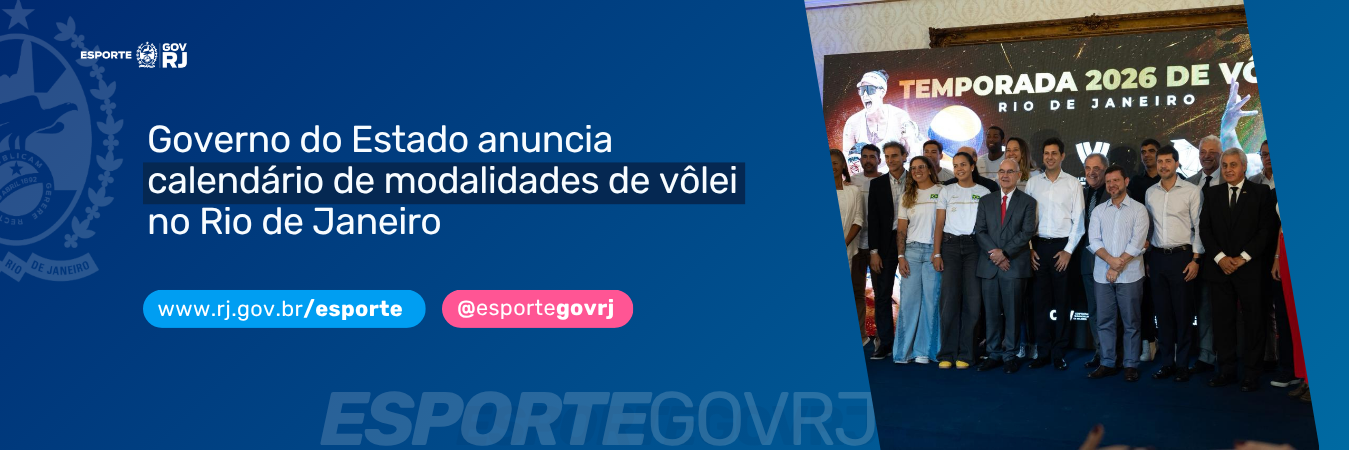 Governo do Estado anuncia calendário de modalidades de vôlei no Rio de Janeiro