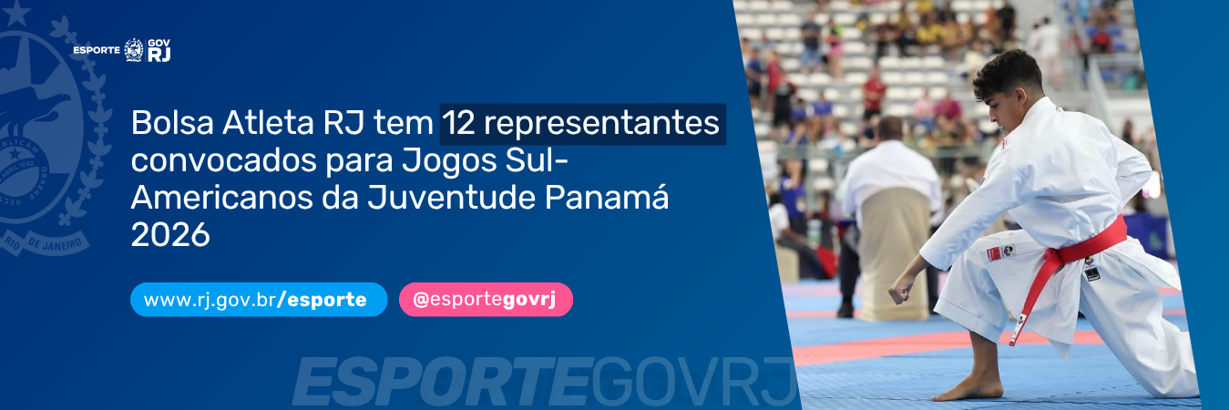 Bolsa Atleta RJ tem 12 representantes convocados para Jogos Sul-Americanos da Juventude Panamá 2026
