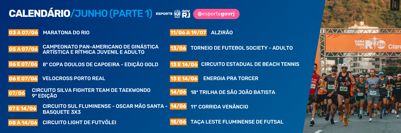 Calendário Junho