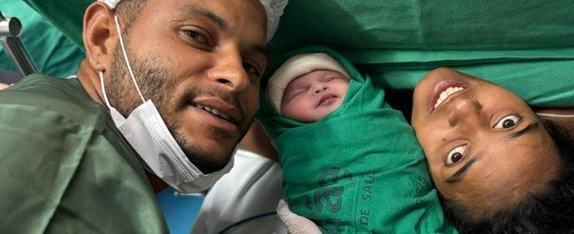  Maitê Vitória veio ao mundo à 0h03 desta quarta-feira (1º/1), no Hospital Estadual da Mãe, em Mesquita, na Baixada Fluminense