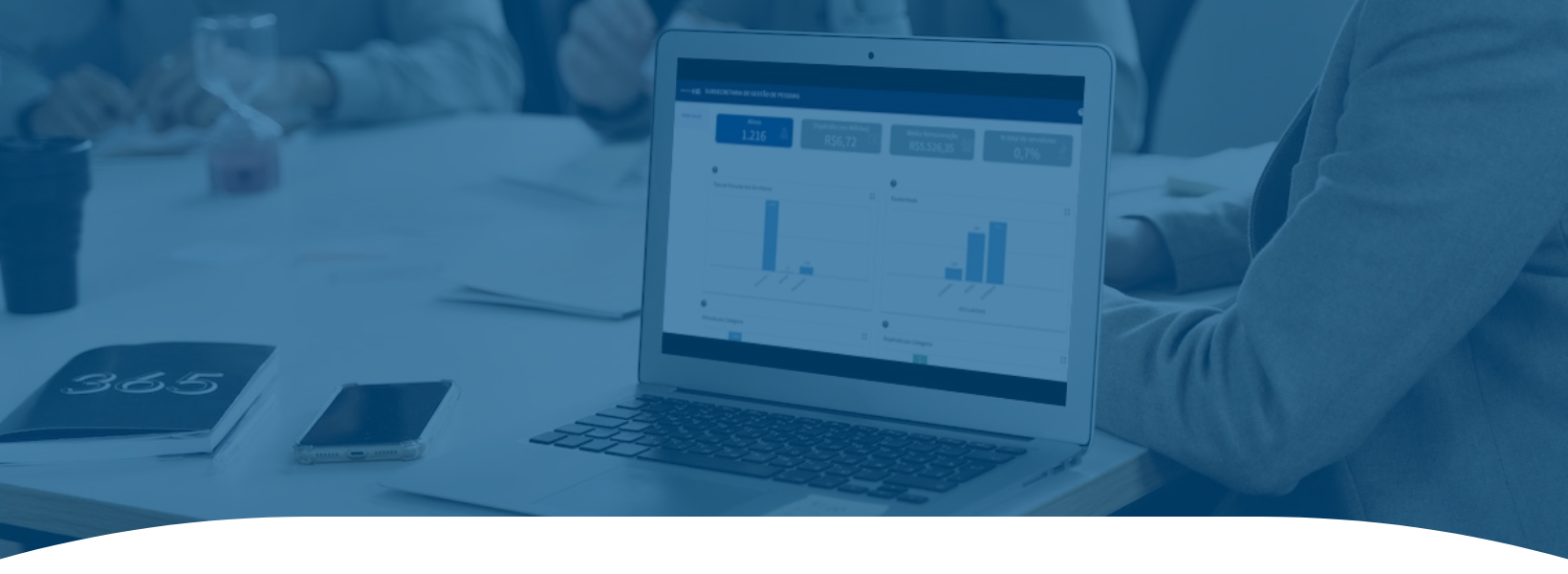 BANNER DEMONSTRATIVO DA TELA DO PAINÉL DE RH