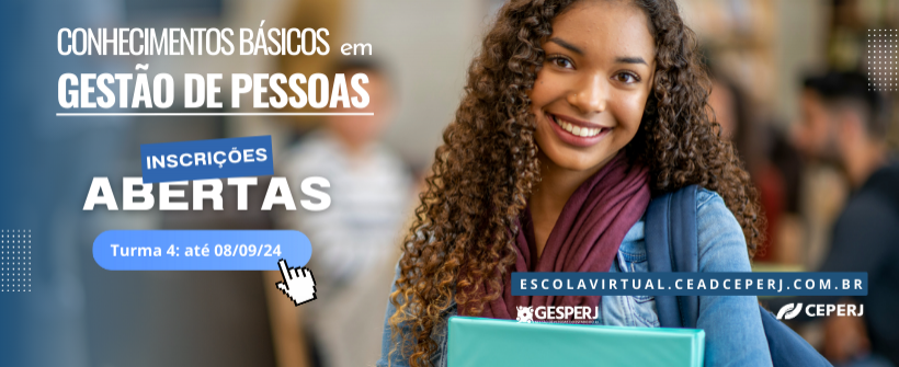 Inscrições abertas para a quarta turma do curso Conhecimentos Básicos em Gestão de Pessoas
