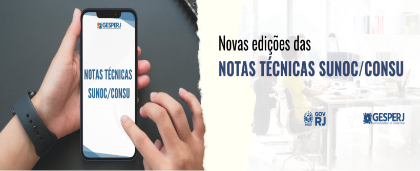 Novas Notas Técnicas SUNOC/CONSU estão disponíveis para leitura