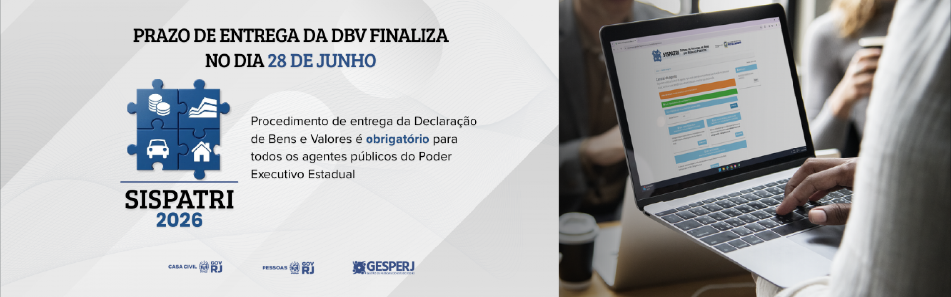 Sispatri 2026: prazo para envio da Declaração de Bens e Valores termina em 28 de junho