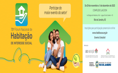 Estado do Rio vai sediar o 70º Fórum Nacional de Habitação de Interesse Social