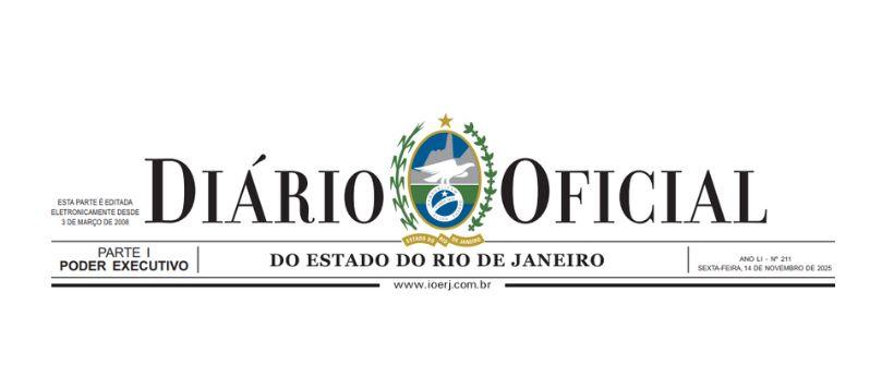 Capa do Diário Oficial 