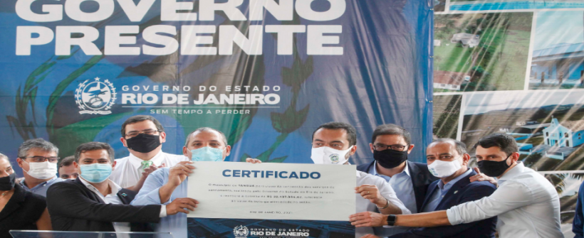 O Governo do Estado entregou, nesta quarta-feira (1509), os certificados de participação na concessão dos serviços de saneamento da Cedae a mais cinco cidades fluminenses.