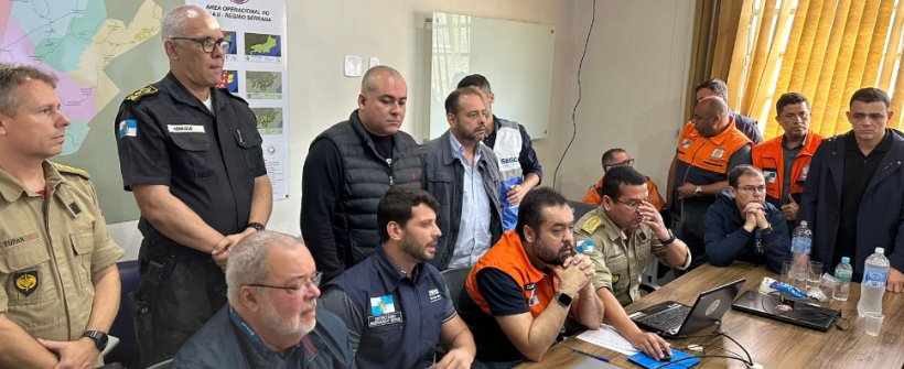 Presidente do IRM acompanha governador no Comitê de Chuvas em Petrópolis