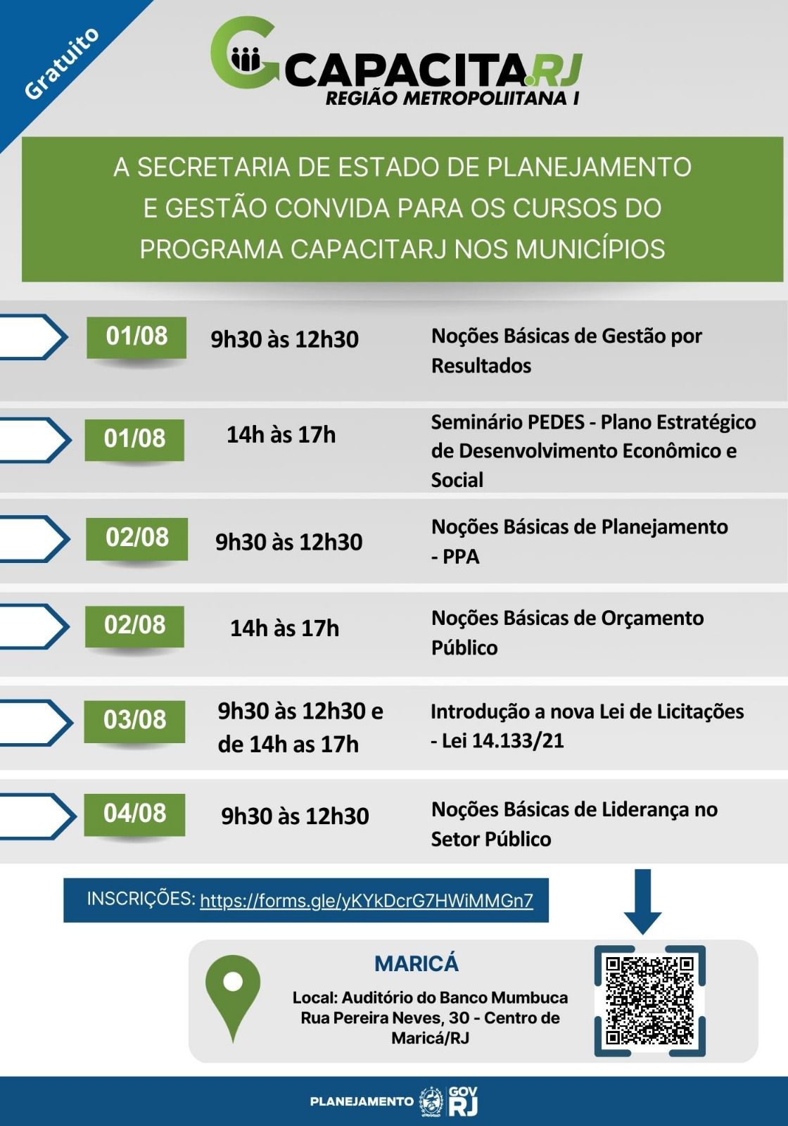 Capacita RJ chega a Maricá para qualificar servidores municipais