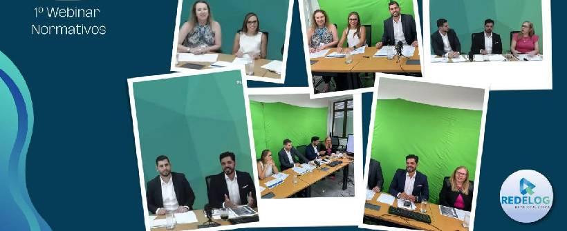 fotos de pessoas participando de webinar