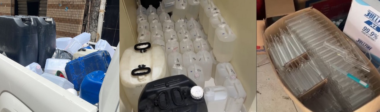 Policiais Penais estouram laboratório de lança-perfume e cheirinho da loló