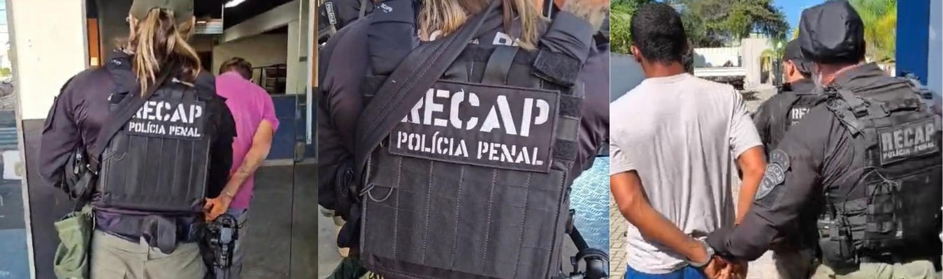 Evadido do sistema prisional e autor de violência doméstica são presos pela Recap na Zona Norte