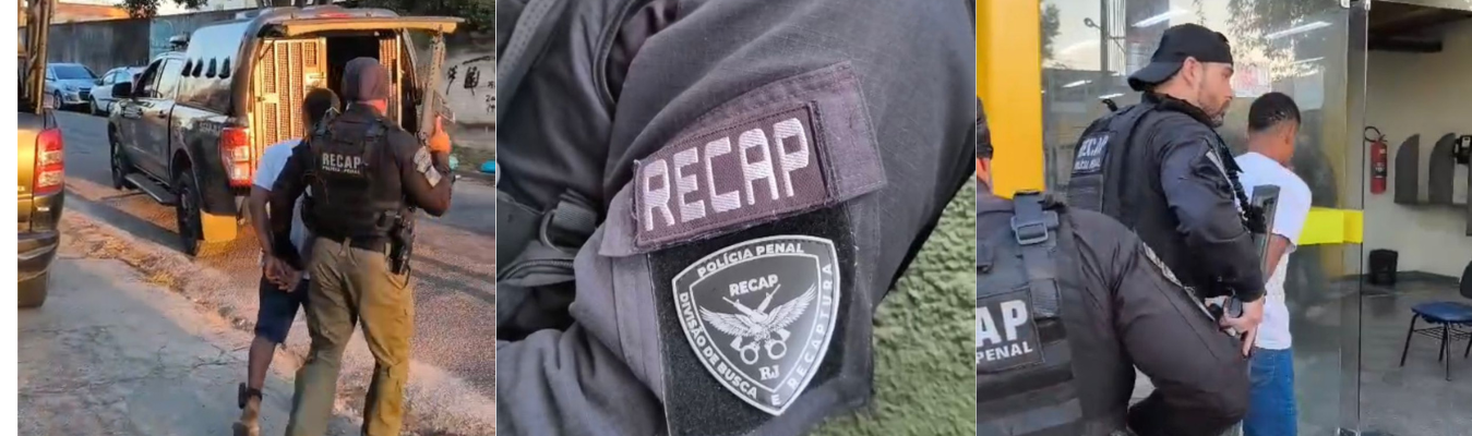 Polícia Penal recaptura criminoso na Zona Norte do Rio