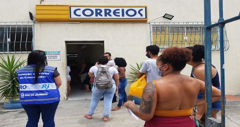 Procon-RJ realiza ação em seis agências dos Correios