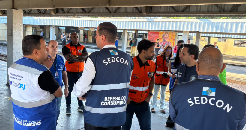 SEDCON, Procon-RJ e AGETRANSP realizam operação para garantir prestação de serviços correta em trens