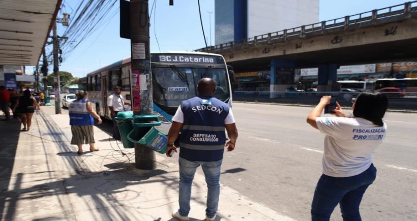 SEDCON e PROCON-RJ realizaram fiscalização em Terminal Rodoviário de Alcântara, em São Gonçalo