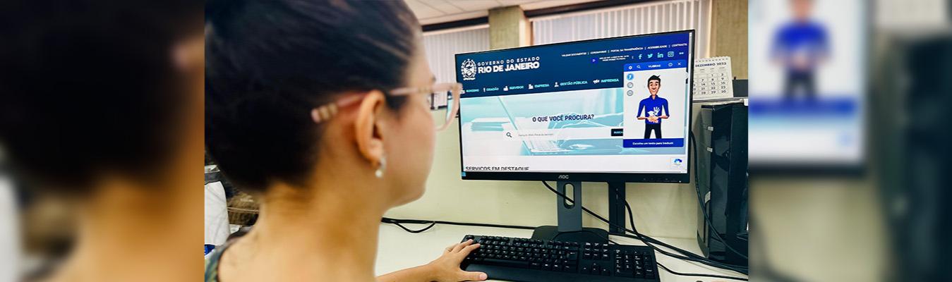 Portal do Governo do Rio mais acessível com conteúdo traduzido para Libras