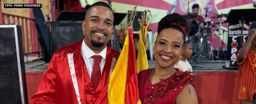 Unidos de Lucas anuncia 1º casal de mestre-sala e porta-bandeira para o carnaval 2027.