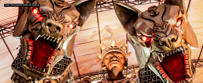 União de Maricá revela alegoria “Ogum e a forja do metal” para o Carnaval 2026