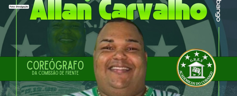 Allan Carvalho segue como Coreógrafo da Comissão de Frente da Cubango. O Acadêmicos do Cubango confirmou a permanência de Allan Carvalho como coreógrafo da comissão de frente para o carnaval 2027. A renovação dá sequência ao trabalho iniciado no último desfile, mantendo a linha artística apresentada pela escola. Com trajetória consolidada no cenário artístico e carnavalesco, Allan também integra a coordenação do Ballet do Theatro Municipal do Rio de Janeiro e acumula experiências em diversas agremiações, al