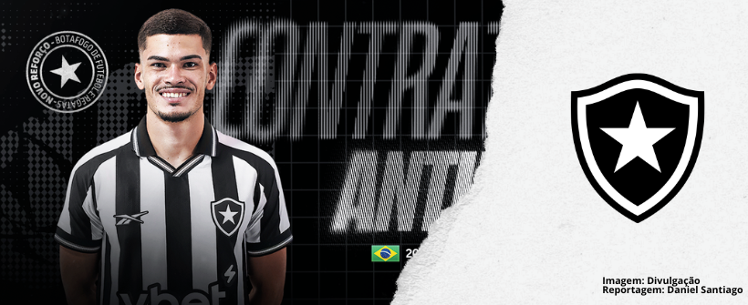Botafogo anuncia a contratação do zagueiro Anthony, ex-Goiás