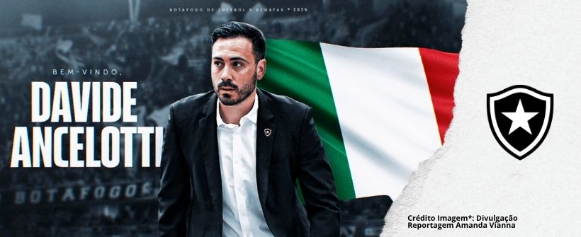 Botafogo anuncia a contratação de David Ancelotti como novo treinador do time