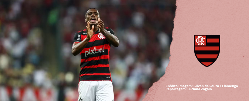 Evertton Araújo em ação pelo Flamengo