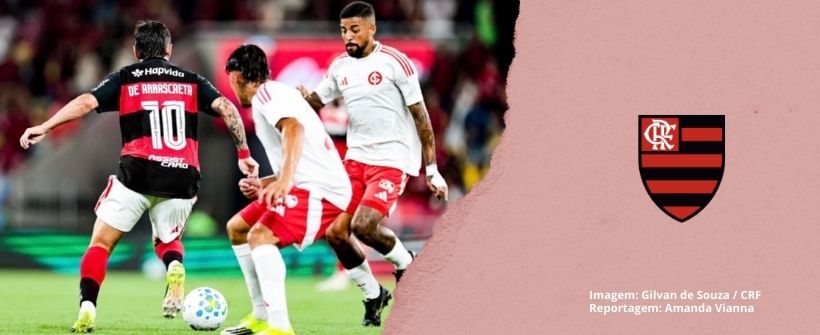 Flamengo empata com o Internacional no Maracanã em noite de homenagem a Paquetá