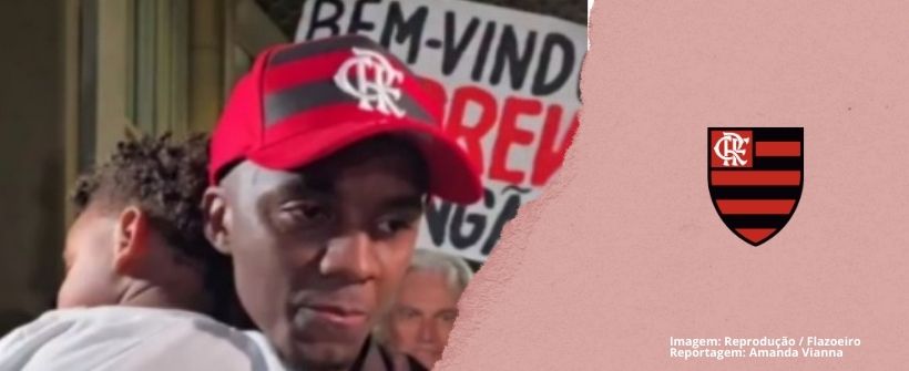 Andrew chega ao Rio para assinar contrato com o Flamengo