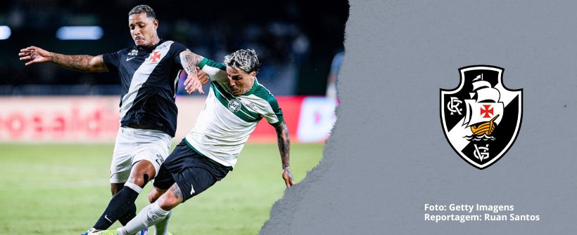 Vasco cede empate para o Coritiba no fim e segue invicto com o técnico Renato Gaúcho