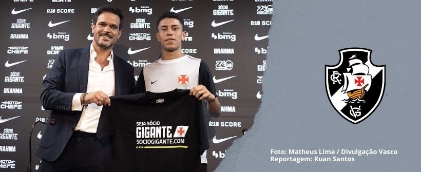 Primeiro reforço: Johan Rojas é apresentado de forma oficial pelo Vasco da Gama