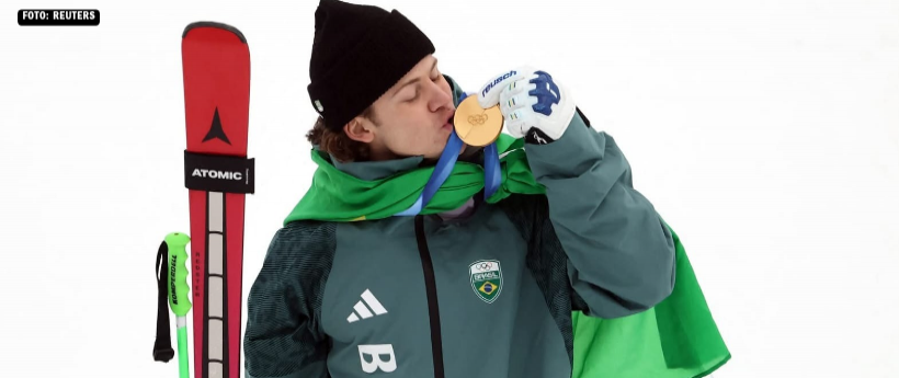 Lucas Pinheiro conquista primeiro ouro do Brasil na história dos Jogos Olímpicos de Inverno