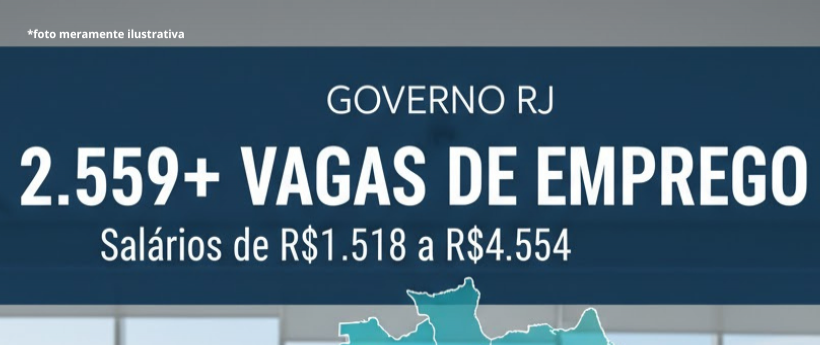 Governo do RJ anuncia mais de 2,5 mil vagas de emprego