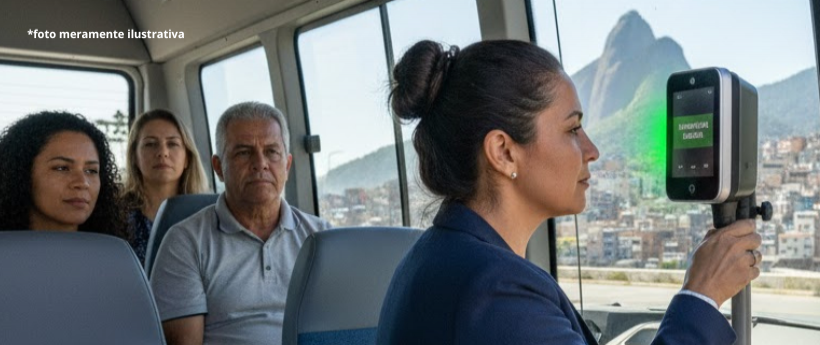 Vans intermunicipais do RJ passam a ter biometria facial