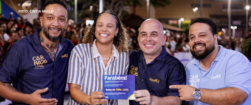 Liga RJ e Centro Universitário Celso Lisboa celebram a entrega de bolsas integrais para mestres de bateria da Série Ouro.