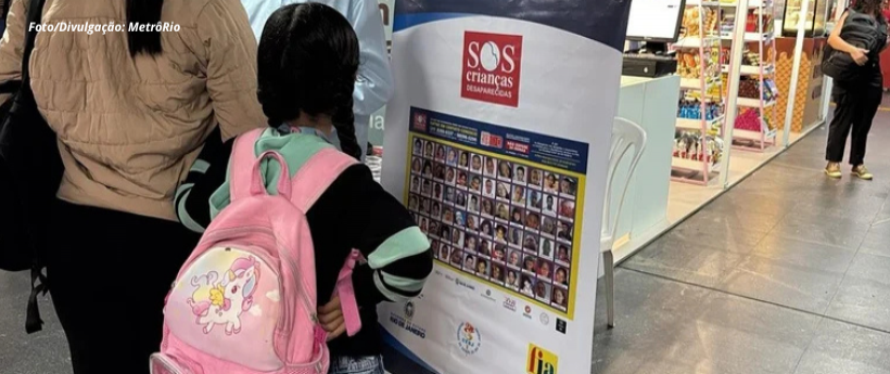 MetrôRio recebe ação de prevenção ao desaparecimento de crianças no Carnaval
