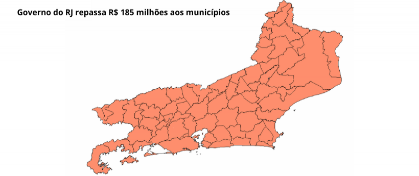 Governo do RJ repassa R$ 185 milhões aos municípios