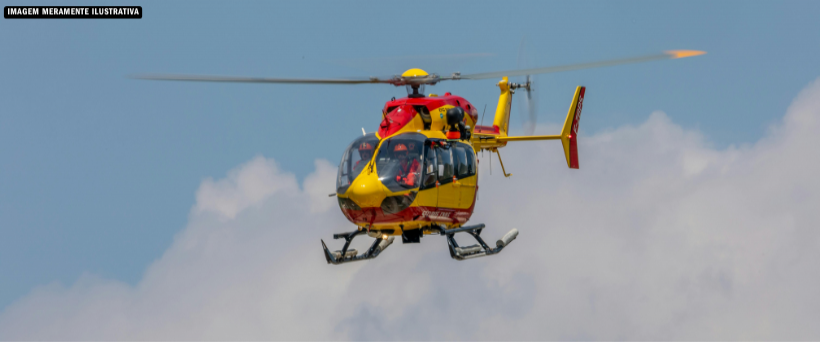 Linha Amarela é liberada após acidente grave com motociclista e pouso de helicóptero